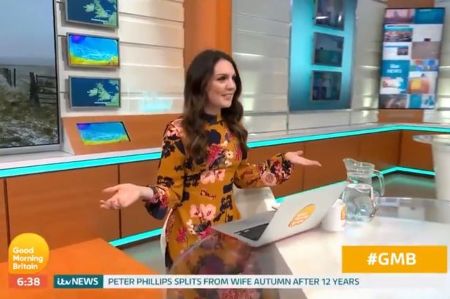 Laura Tobin caught on the camera in Good Morning Britain.